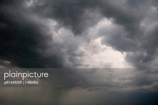 Ominous clouds in sky