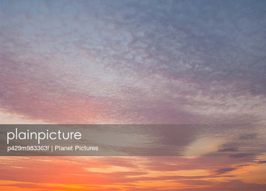 Sunset twilight clouds sky