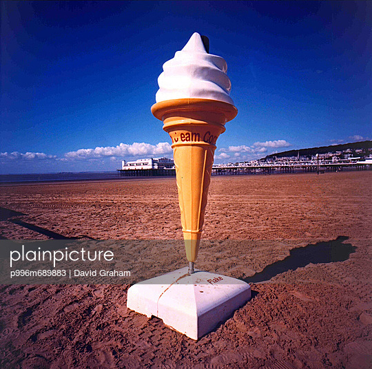 Giant Fake Ice Cream Cone Stock Image Everypixel